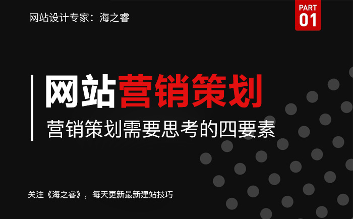 网站建设营销策划需要思考的四要素